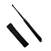 Baston Telescopic Autoaparare 50cm Otel Negru Ideallstore + Husa Prindere Curea, 3 Segmente Extensibile