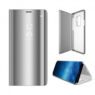 HUSA FLIP CARTE CLEAR VIEW HUAWEI Y6 2019 SILVER foto