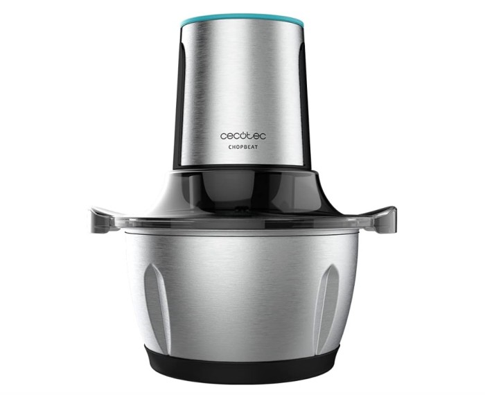 Tocator Cecotec ChopBeat 1500 TitanBlack, 600W, 4 lame de titan negru - SECOND