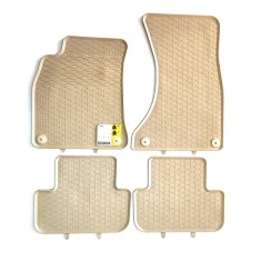 Covorașe cauciuc bej/crem Audi A4 B8 sedan/kombi 2008-2016