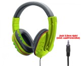 Casti Gaming cu microfon, Active P30, stereo, model mare ,1 x jack 3.5mm 4pini, pentru calculator (cu adaptor), laptop, consola, telefon
