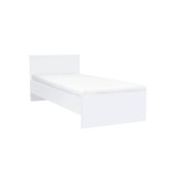 Cumpara ieftin Pat single Miami 90x200 cm alb-alb