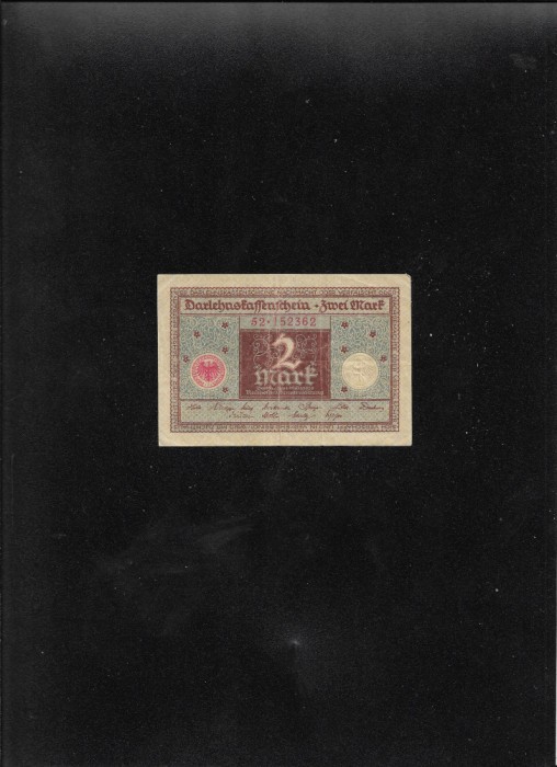 Germania 2 marci mark 1920 albastra seria152362