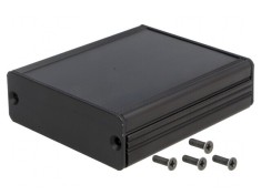 Carcasa Aluminiu Neagra AKG 69x80x24mm foto