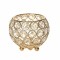 Suport elegant Pufo Brilliant pentru lumanare, flori, pensule de machiaj, metalic, auriu