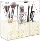 TCumpara Acrilic Makeup Brush Holder, Clear Makeup Brush Organizer Pentru Vanita, Oem