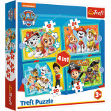 Cumpara ieftin Puzzle Trefl 4 in 1 Patrula Catelusilor