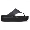 Slapi Crocs Brooklyn Flip Negru - Black, 36 - 39