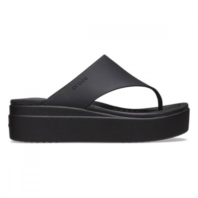 Slapi Crocs Brooklyn Flip Negru - Black foto