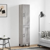 VidaXL Dulap &icirc;nalt, gri sonoma, 34,5x34x180 cm, lemn prelucrat
