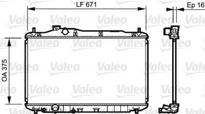 VALEO 735243 Radiator, racire motor foto