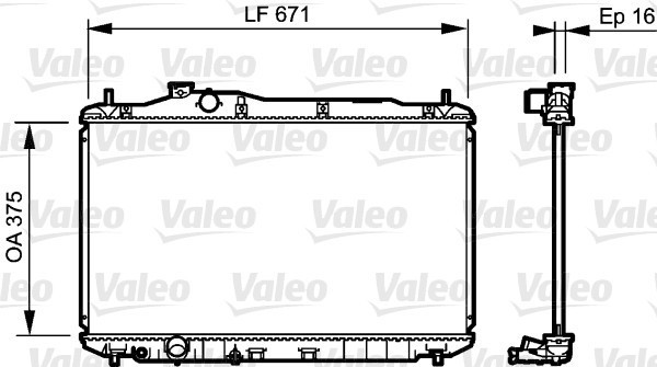 VALEO 735243 Radiator, racire motor