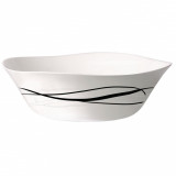 Bol salata opal Bormioli Parma Flow Black 24 cm, Bormioli Rocco