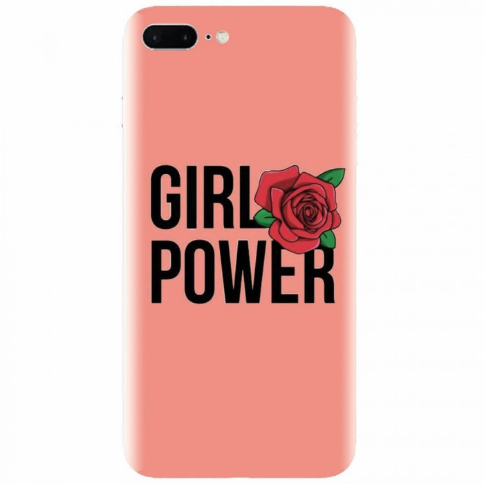 Husa silicon pentru Apple Iphone 7 Plus, Girl Power 2