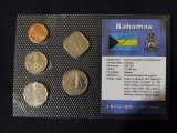 Seria completata monede - Bahamas , 5 monede, Australia si Oceania