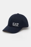 EA7 Emporio Armani șapcă de baseball din bumbac culoarea bleumarin, cu imprimeu, AF11989.7X000005