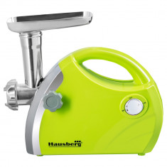 Masina de tocat carne Hausberg HB-3430V, Inox , 1800 W, motor cupru, Verde foto