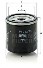 FILTRU ULEI MANN-FILTER W712/75 foto