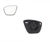Geam oglinda exterioara cu suport fixare Ford Ka+, 10.2016-, partea Stanga, incalzit; sticla convexa; geam cromat, Aftermarket