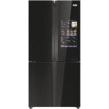 Side by side Cube Haier HCW9919FSGB, 586 l, Total No Frost, Big Touch Display, Web browser, Switch zone, My Smart Home, Super Cooling, Super Freezing,