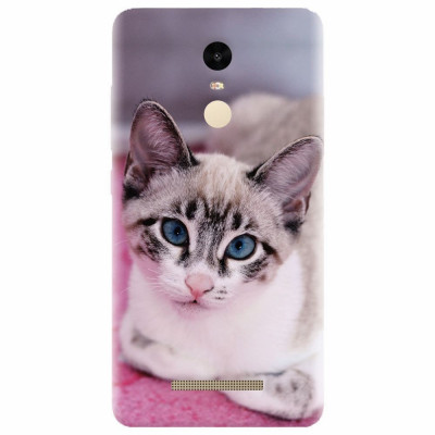 Husa silicon pentru Xiaomi Remdi Note 3, Siamese Kitty foto