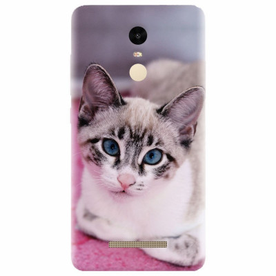 Husa silicon pentru Xiaomi Remdi Note 3, Siamese Kitty foto