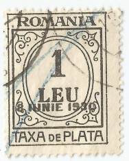Romania, LP IV.15a/1930, Taxa de plata, supr. 8 IUNIE 1930, eroare, obl. foto