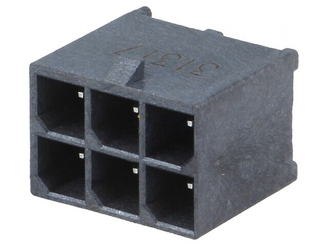 Soclu cablu-placă tată Mega-Fit 5,7mm 6 pini