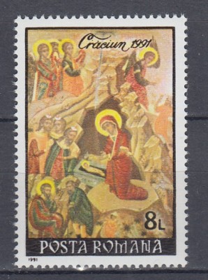 ROMANIA 1991 LP 1273 CRACIUN MNH foto