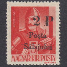 ROMANIA 1945 - POSTA SALAJULUI EMISIUNEA I 2P/5F VARIETATE MNH TIRAJ 467 BUC.