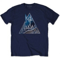 Tricou Unisex Def Leppard: Triangle Logo foto