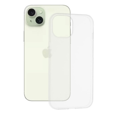 Husa Silicon iPhone 15 Plus Transparenta CSTH foto