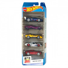 Set masinute Hot Wheels, Motor Show, HLY63, 1:64 (5 modele)