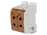 Conector de Șine 95mm2 1 Pista 4 Borne Maro
