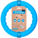 PitchDog, Jucarie Inel pentru caini, albastru, 28 cm, Pitch Dog
