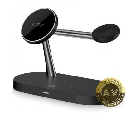 Incarcator Retea Wireless Tech-Protect A12 3in1 15W 1.67A Negru