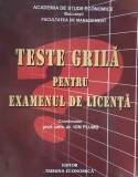Ion Plumb - Teste grila pentru examentul de licenta - Management ASE