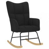 vidaXL Scaun balansoar, negru, material textil