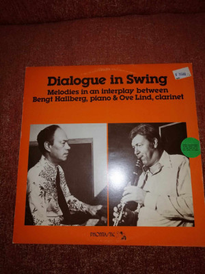 Jazz Swing Dialoque in swing Bengt Hallberg Ove Lind vinil vinyl 1977 Suedia EX foto