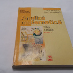 Analiza matematica. Culegere de probleme (volumul 1) de Nicolae Donciu-RF18/3