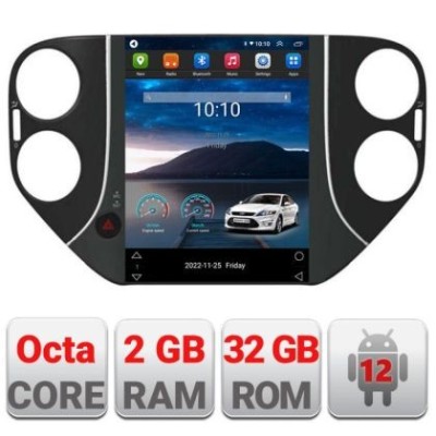 Navigatie tip Tesla VW Tiguan 2007-2012 radio gps internet 8Core 4G carplay android auto 2+32 kit-tesla-tiguan-10+EDT- CarStore Technology foto