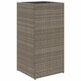 Cumpara ieftin Jardiniera de gradina, gri, 40x40x80 cm, poliratan