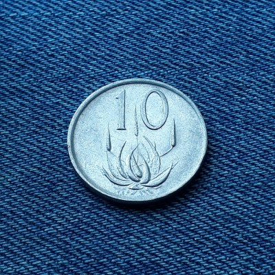 1r - 10 Cent 1987 Africa de sud foto