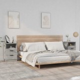 vidaXL Noptiere, 2 buc., gri beton, lemn prelucrat 811241