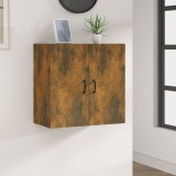 vidaXL Dulap de perete, stejar fumuriu, 60x31x60 cm, lemn compozit