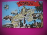HOPCT 6751 HARTA MAROC - -MAROC -AFRICA-NECIRCULATA, Printata