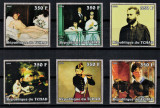 CIAD 2002 - Picturi, Manet / serie completa MNH, Nestampilat