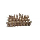 Set piese de șah din lemn DIY fără vopsea nelacuit nevopsit 9.2 cm
