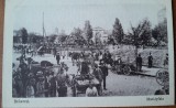 Carte postala, Bucuresti, Piata, inceput de secol XX