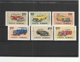 ROMANIA 1983 LP 1076 AUTOMOBILE ROMANESTI SERIE MNH NESTAMPILATA